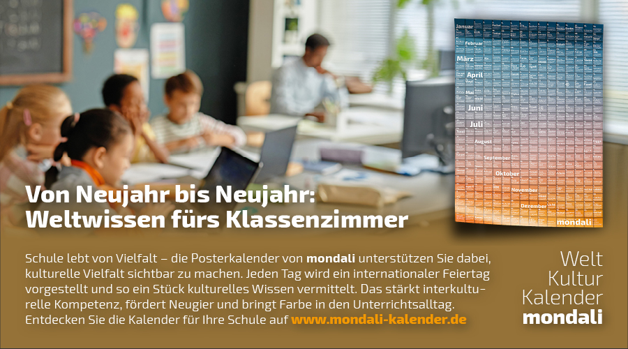 mondali Anzeige Posterkalender